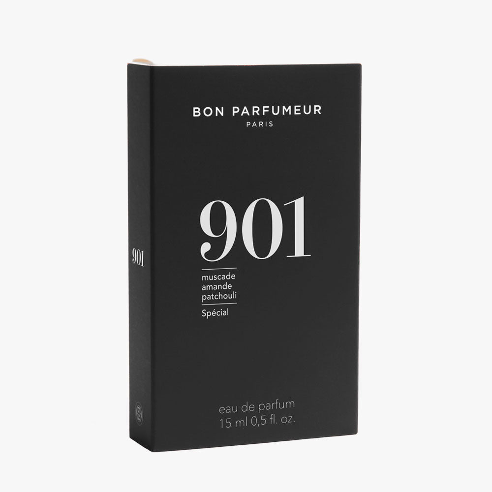 Bon Parfumeur 901 Eau de Parfum – Nutmeg, Almond, Patchouli – 15ml von Corinne Cachen in der Duftnote Aromatisch, Ledrig
