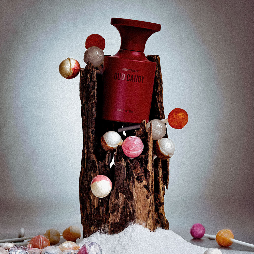 Borntostandout Oud Candy – Extrait de Parfum – 50ml von Margaux Le Paih-Guérin in der Duftnote Gourmand, Holzig