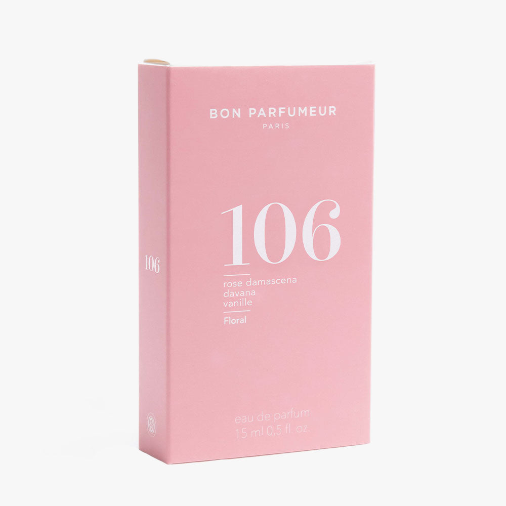 Bon Parfumeur 106 Eau de Parfum – Rose Damascena, Davana, Vanilla – 15ml von Caroline Dumur in der Duftnote Blumig, Cremig
