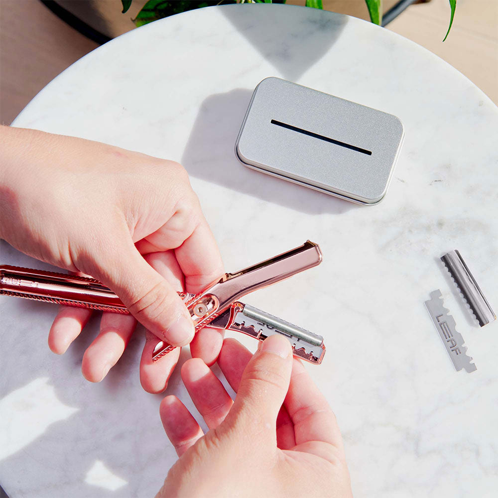 Leaf Shave The Leaf Dermaplaner Kit – Rose Gold