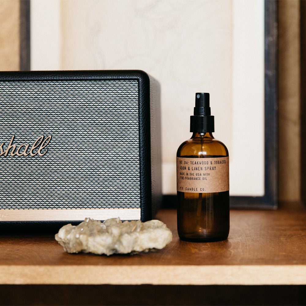 P.F. Candle Co. Teakwood & Tobacco – Room and Linen Spray