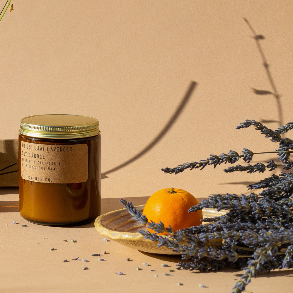 P.F. Candle Co. Ojai Lavender – Soy Candle Standard Size
